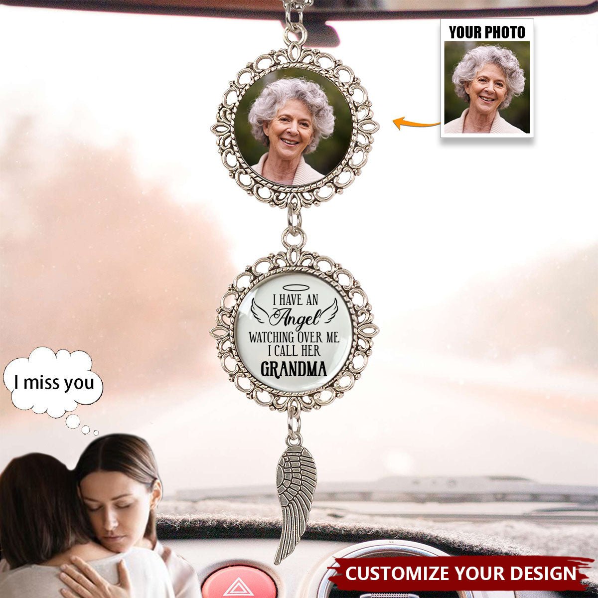 Custom Photo A Life Well Lived - Memorial Personalized Car Ornament - Image 2