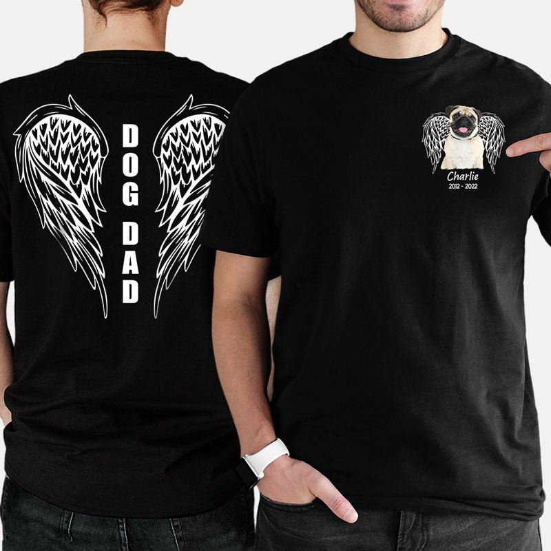 Forever In My Heart Angel Wings, Personalized Shirt, Memorial Gifts, Custom Photo - Image 2