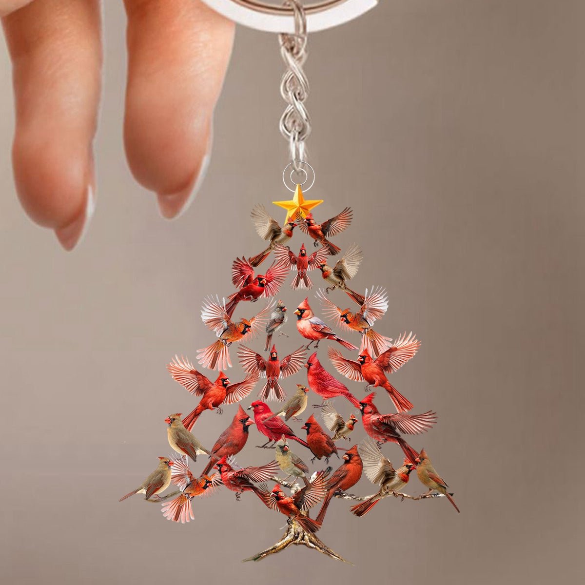 Cardinal Acrylic Keychain - Perfect Gift For Cardinal Lovers - Image 3