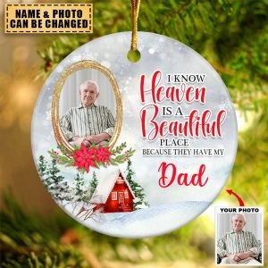 Personalized Custom Ceramic Ornament - Memorial Gift For Family Members