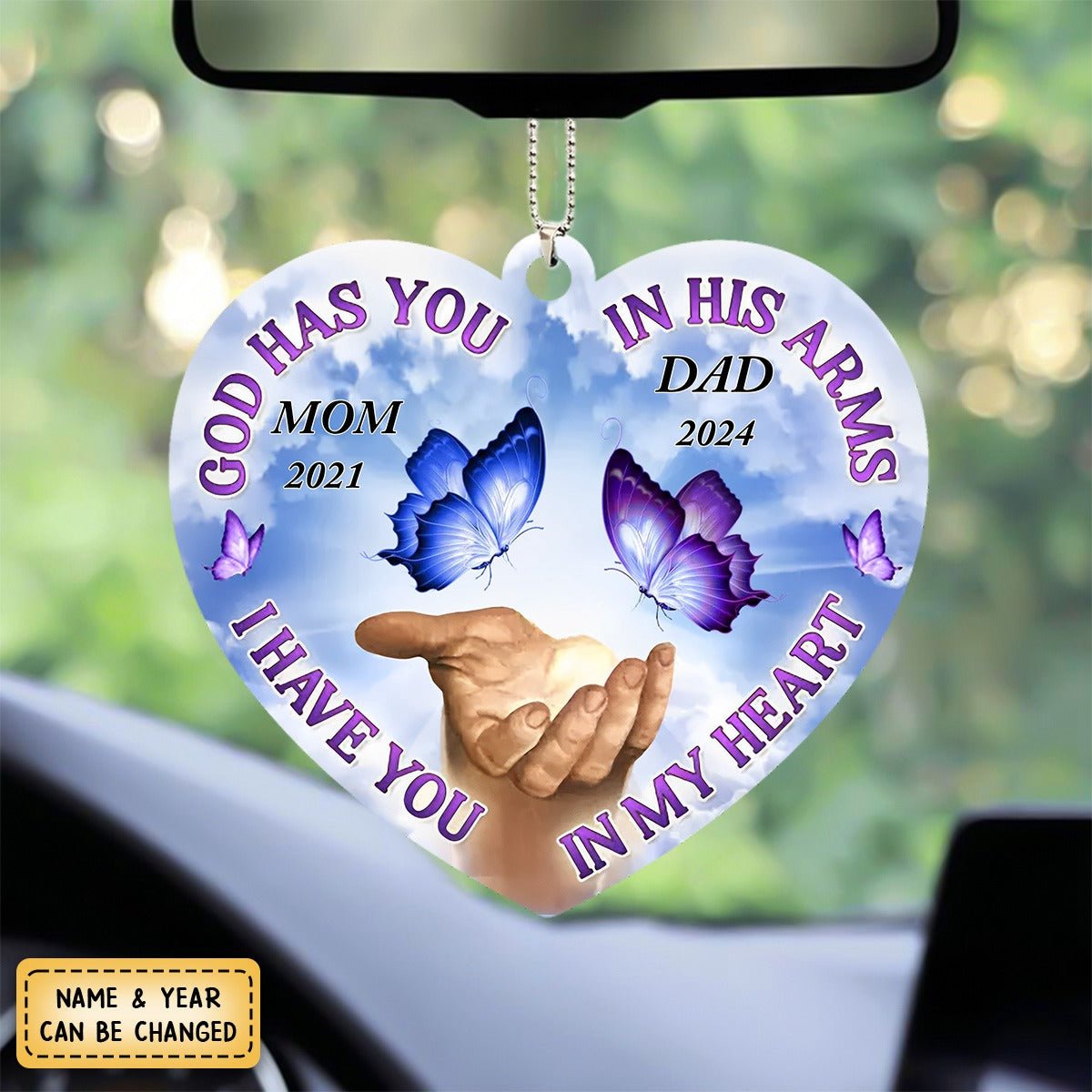 We Only Part To Meet Again - Memorial Personalized Custom Shaped Acrylic Ornament - Sympathy Gift For Family Members - Image 3
