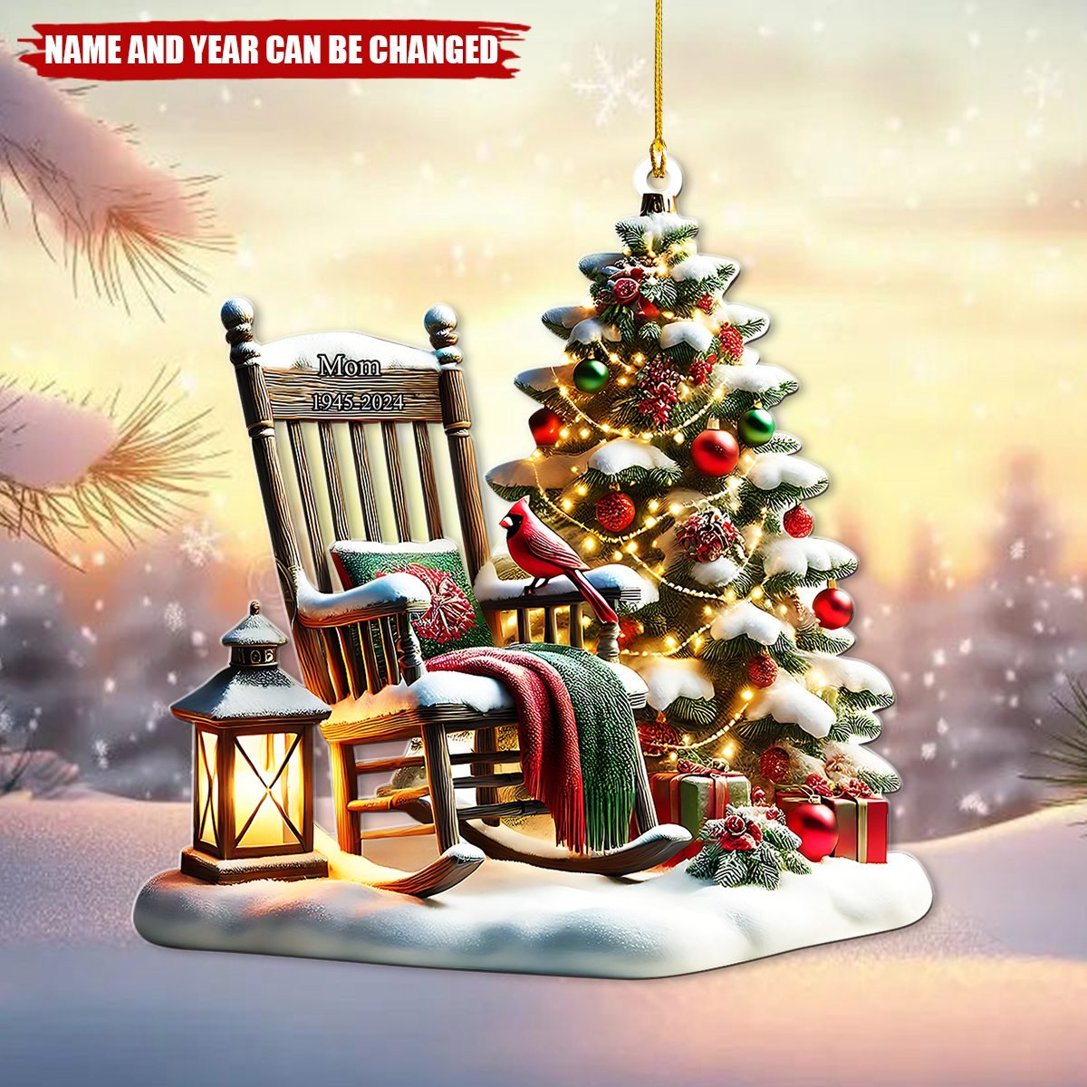 Christmas In Heaven - Personalized Memorial Ornament - Image 2