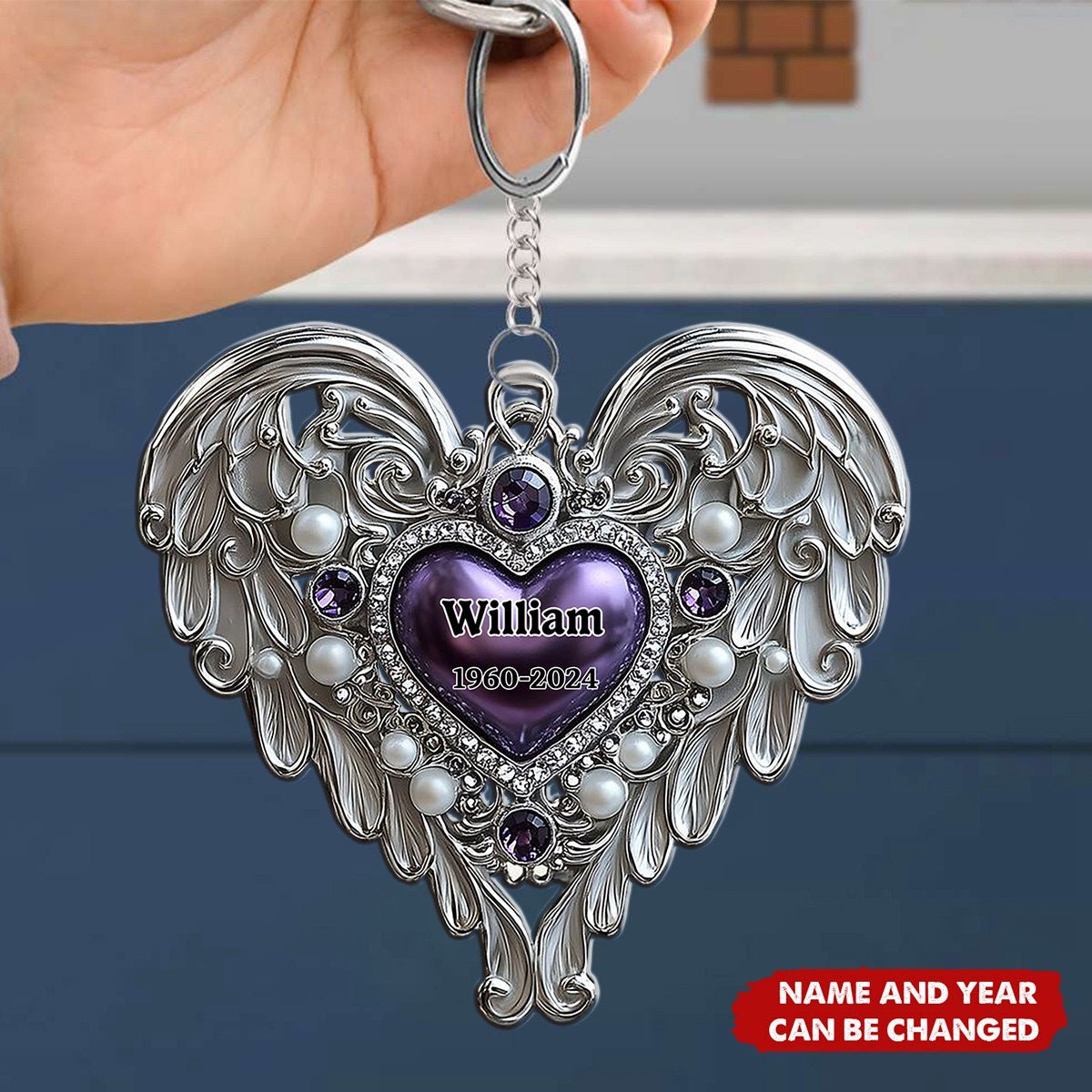 I'm Always With You - Personalized Memorial Keychain - Image 3