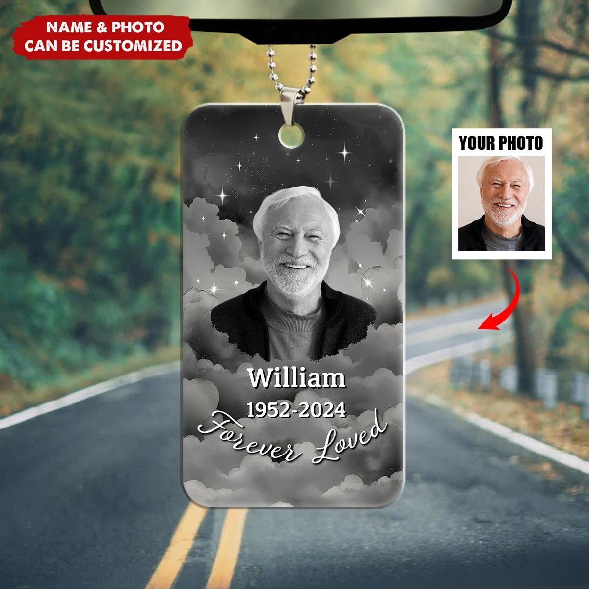 Custom Photo Memorial Your Wings Were Ready - Personalized Acrylic Ornamemt - Image 2