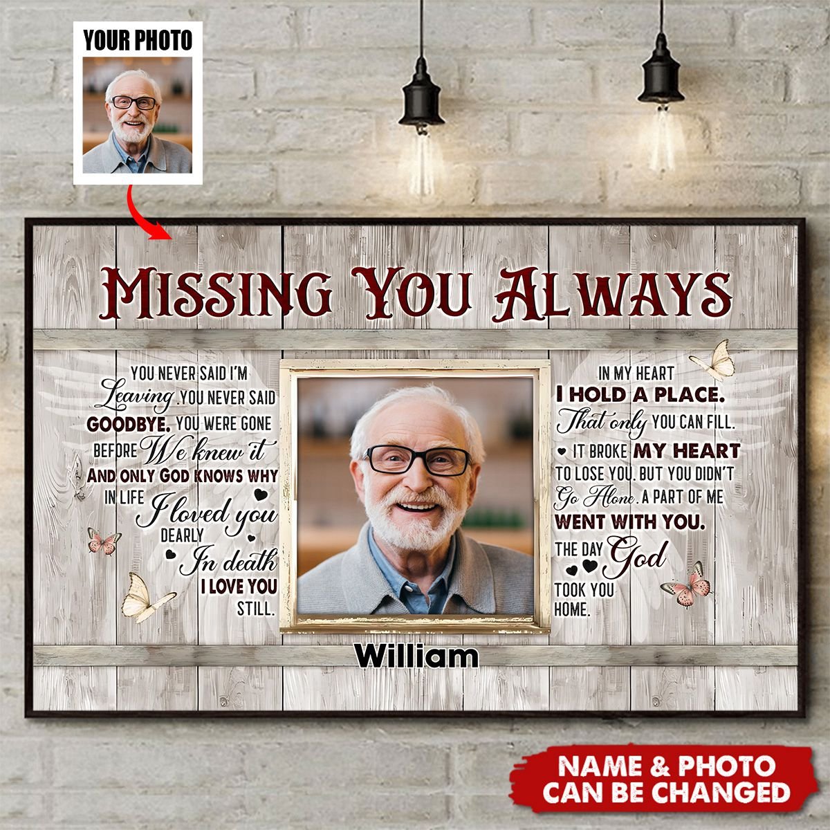 Personalized Memorial Gift For Loss Of Loved Ones Poster - Image 3