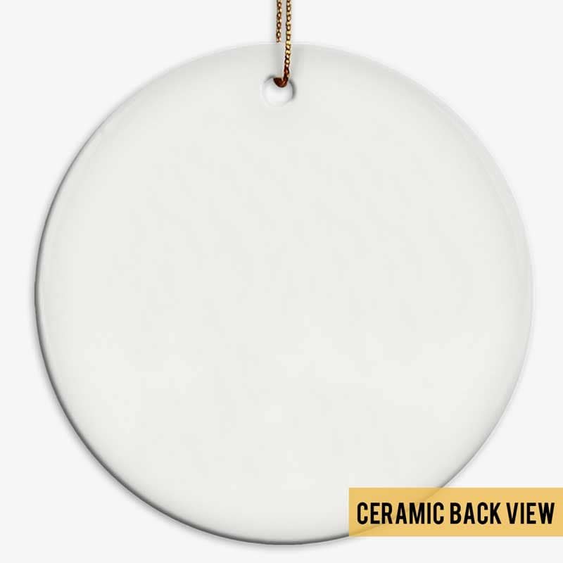 Cardinals Personalized Memorial Circle Ornament - Image 2
