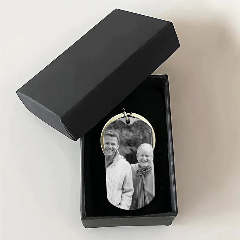 I Will Carry You With Me Until, Personalized Keychain, Memorial Gifts, Custom Photo - Image 2